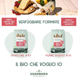 Ekologisk Penne Rigate Pasta N.91 - 500g med dinkelmjöl, linsmjöl och quinoamjöl - Rik på protein, källa till fiber och protein