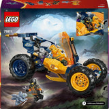 LEGO NINJAGO Arins Ninja terrängvagn, Ninjaleksak med bil, drake och 4 minifigurer, äventyrsset för barnvagnar, födelsedagspresent för pojkar och flickor 7 år 71811 Byggset Beuche den LEGO-Store