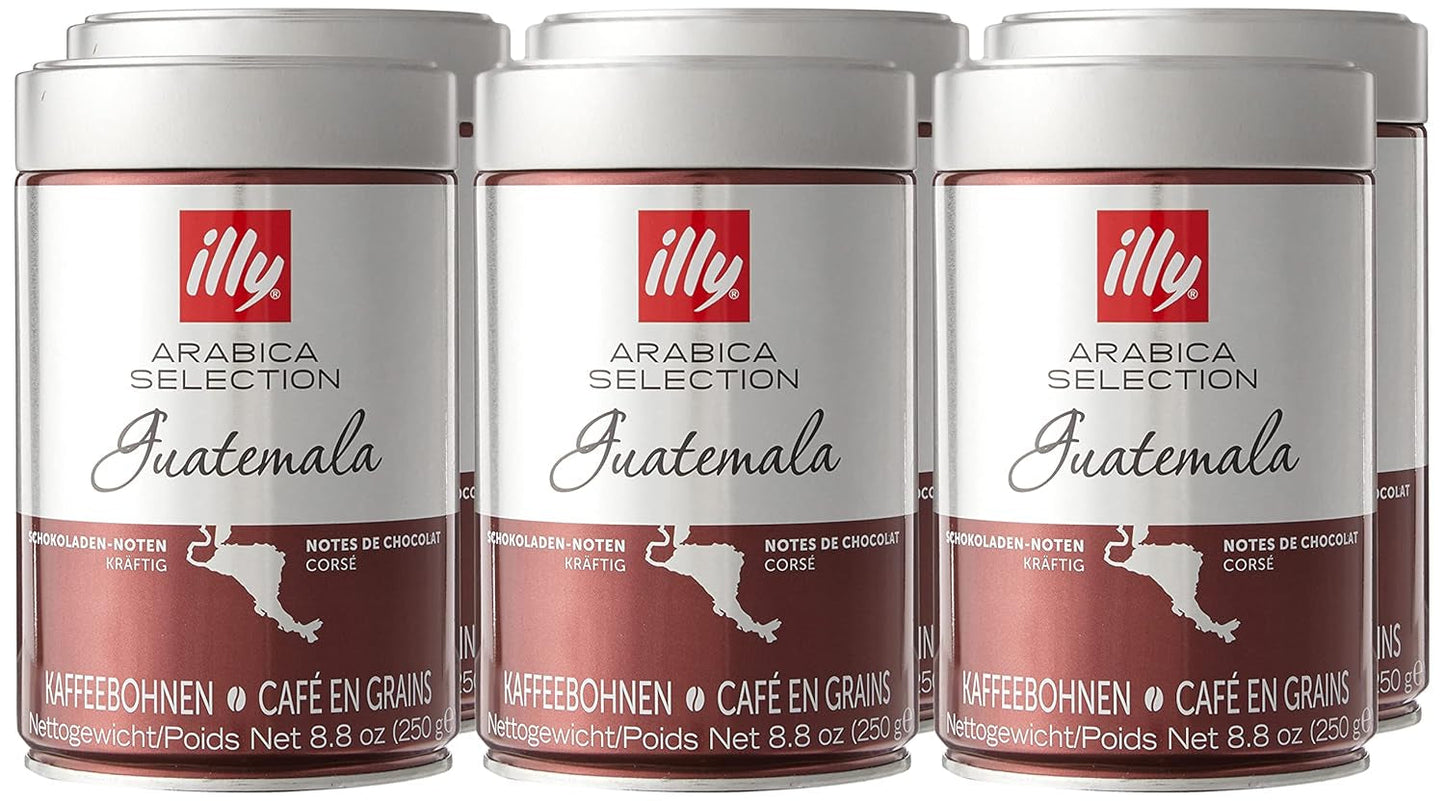 illy kaffebönor, urval av Arabica kaffebönor, Guatemala, förpackning om 6 (6 x 250g)