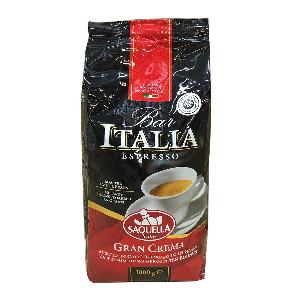Kafffe, Bar Italia Espresso, gran crema (1 kg, påse), förpackning om 1
