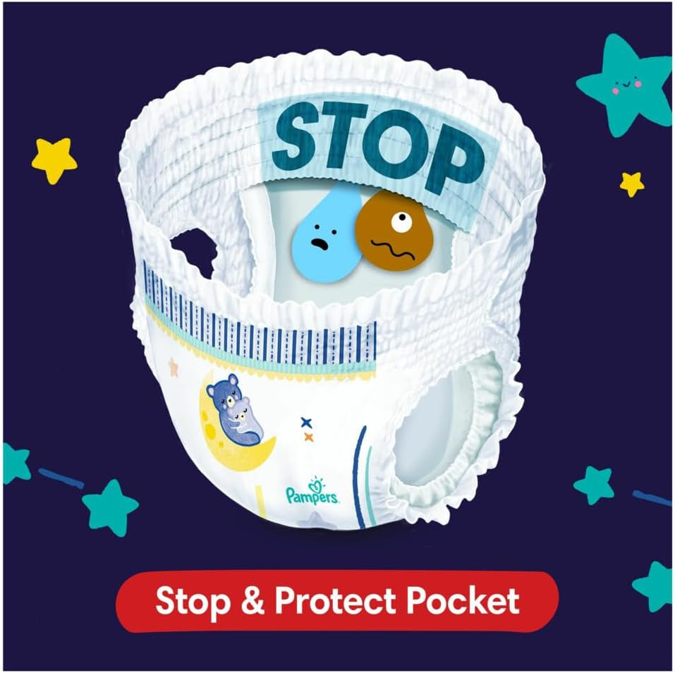 Pampers - Halkfria babynattbyxor - Storlek 6 - Liten förpackning - 30 stycken - 15+ kg