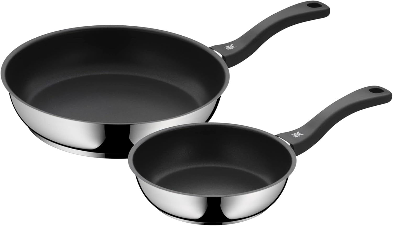 WMF Devil, induktion, Cromargan-belagt rostfritt stål, plasthandtag Grytor och stekpannor Naty Shop 28 Cm + 2 Cm