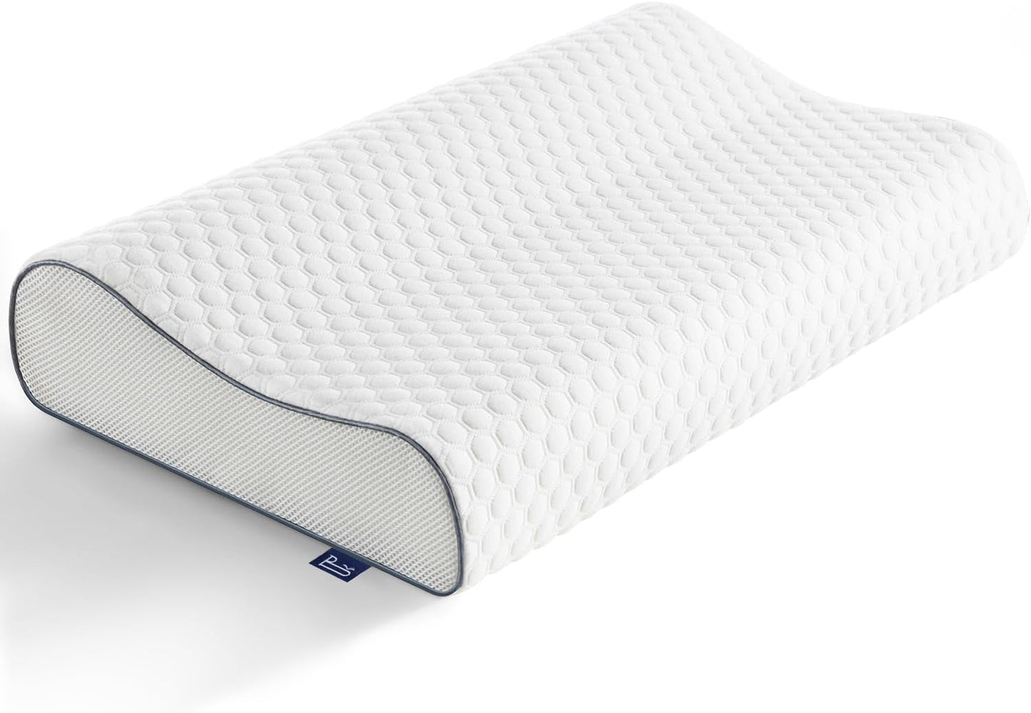 BedStory Memory Foam-kudde, höjdjusterbar nackstödskudde, ergonomisk kudde, sidokudde för rygg- och magsömnarna (60x36x12/10cm)