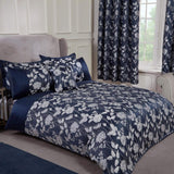 Butterfly Meadow Täcken för Super King size-säng, 100 % polyester, marinblå täcken och täcken Naty Shop