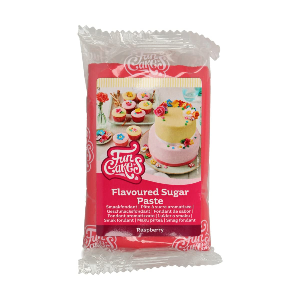 Funcakesfondant med marängsmak: Lätt att använda, smidig, smidig, mjuk och formbar, perfekt för att dekorera kakor, kosher och glutenfri. 1 kg