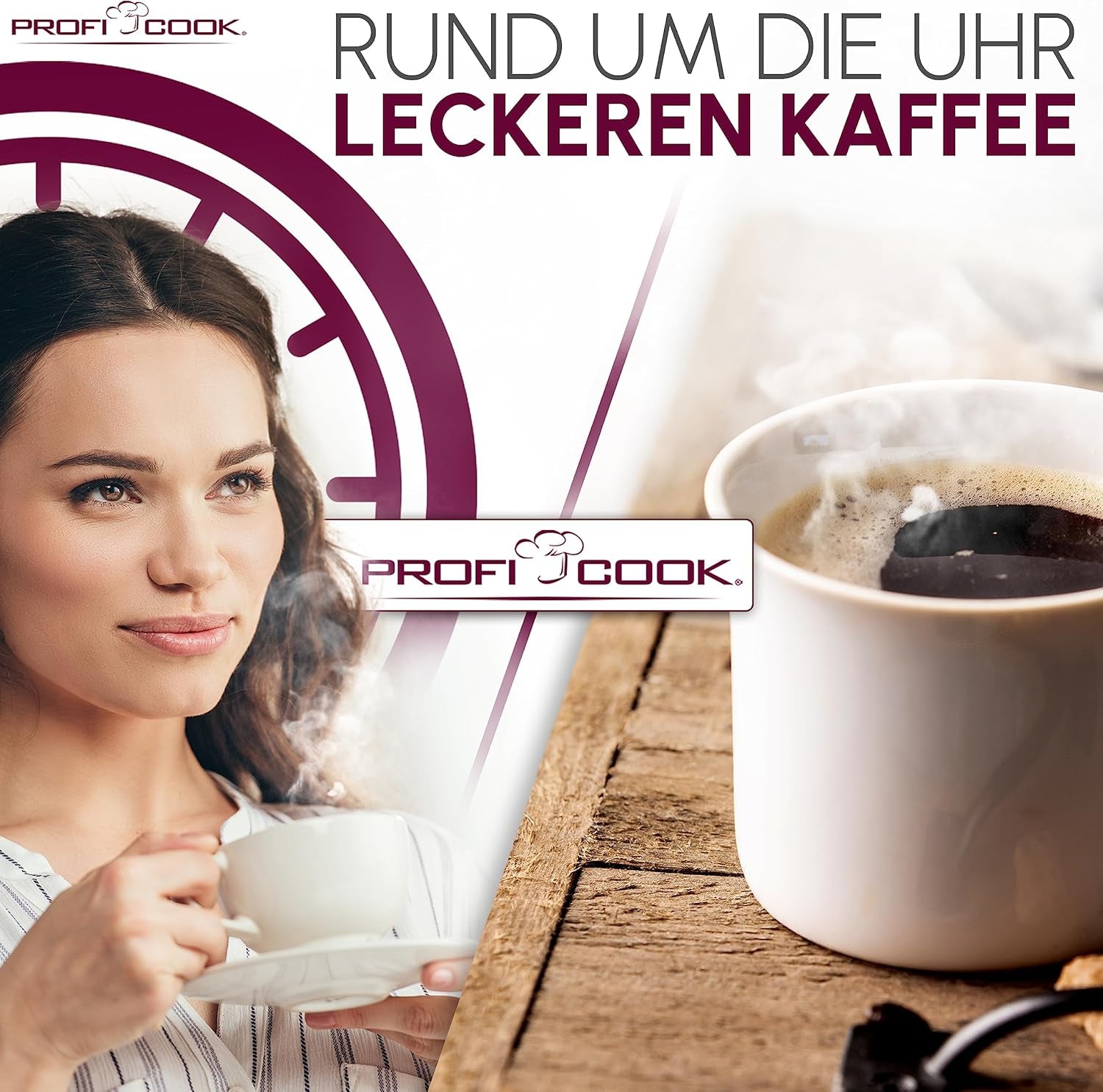 Kaffemaskin Profi Cook | 8-10 koppar | Timer | Sensor Touch-kontroller | 1,2 liter dubbelvägg termokanna | Smakförsegling | Kaffebryggare med filter i rostfritt stål | PC-KA 1191