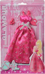 Simba 105723369 - Steffi Love Glamour / Dockklädsset / 3 olika artiklar / Endast en artikel ingår / Balklänning för alla 29 cm dockor / Docka ingår inte