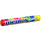 Mentos Fruit Dragees Apelsin Citron Jordgubb Tuggig fruktsmak godis (3 rullar), Vegan (Pack med 3)