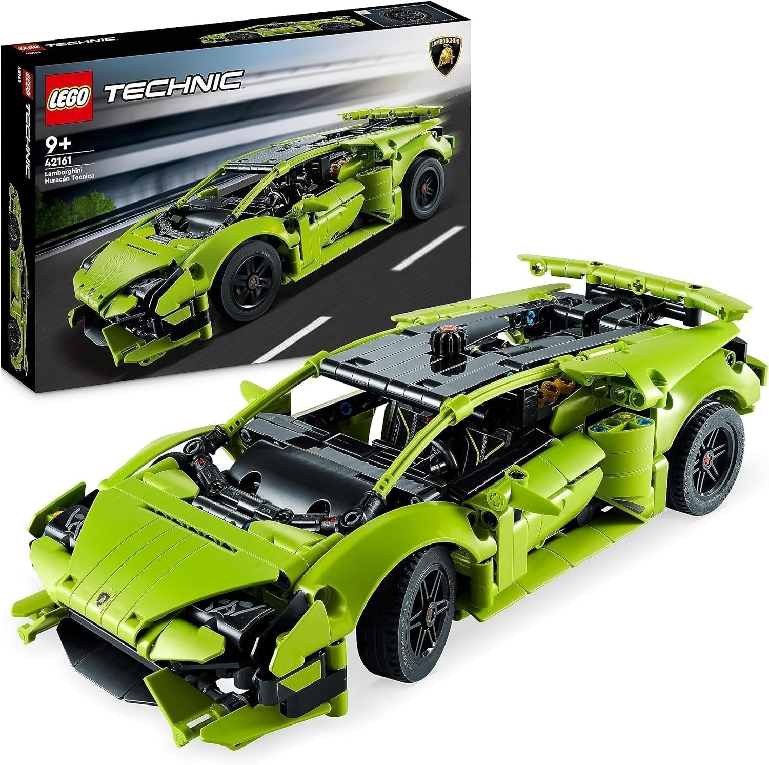 LEGO 42161 Technic Lamborghini Huracán Tecnica Leksaksbilmodellsats Racingbilsbyggsats för barn Pojkar Flickor Motorsportfans Kollektion Presentbyggset Besuche den LEGO-Store Singel