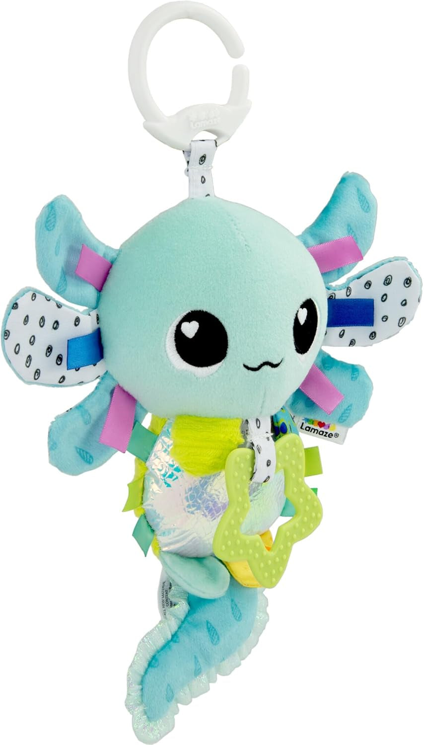 LAMAZE Alise Axolotl - Clip & Go Barnvagnsleksak - Sensoriska babyleksaker - 0-6 månaders tidig inlärningsleksaker - Expertdesignade för nyfödda - Babyshowerpresenter Bebe Naty Shop Toys Standardtitel