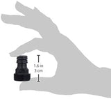Adapter för Gardena-apparater: Anslutning till det ursprungliga Gardena-systemet för bevattningsapparater med invändig gänga, lämplig för 26,5 mm gänga (G 3/4"), förpackad (2921-20), Svart