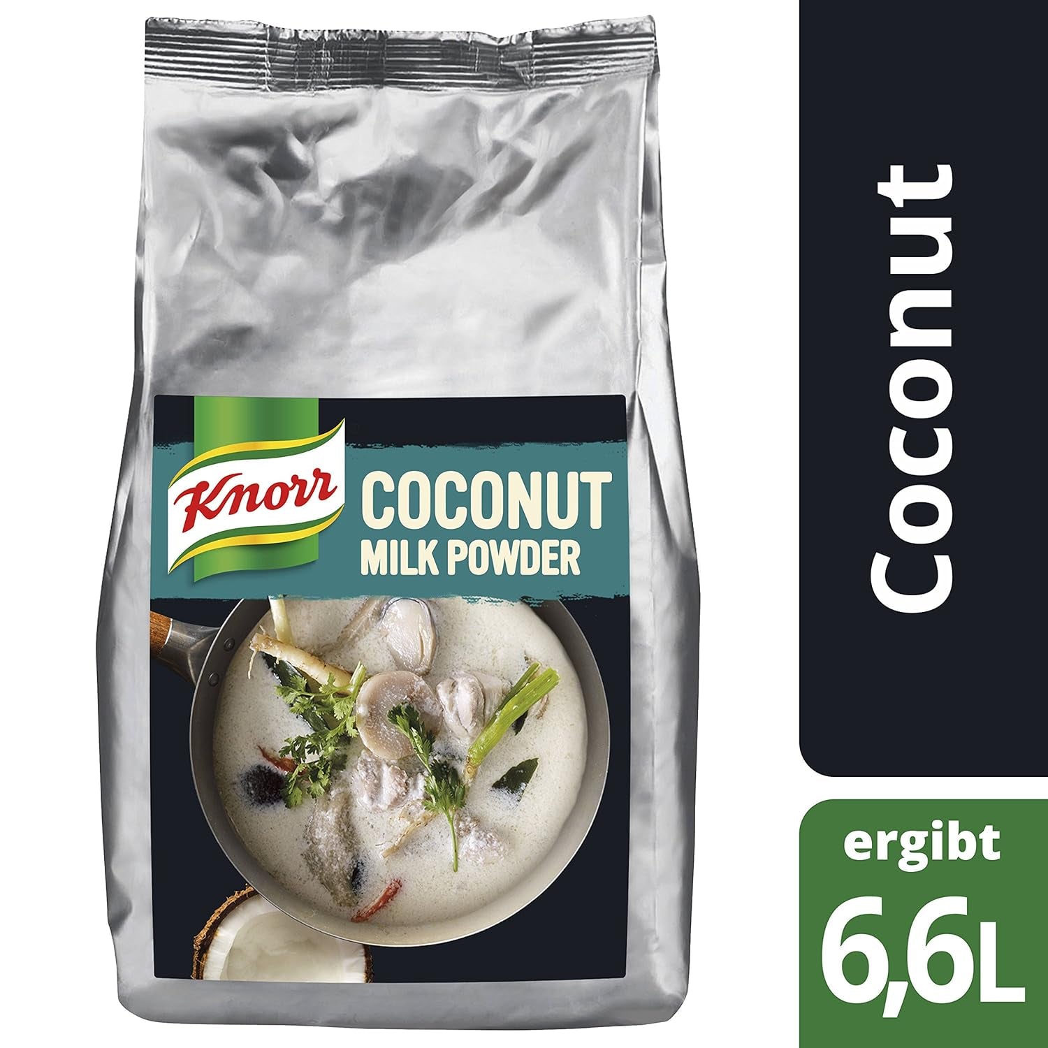 Knorr Kokosmilch Pulver (Mjölkpulver från 20 frischen Kokosnüssen, ergibt 6,6 liter Kokosmilch) 1er Pack (1 x 1 kg)