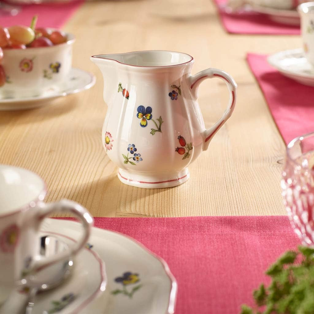 Villeroy & Boch Petite Fleur mjölkkanna, 250 ml, höjd: 7,5 cm, premiumporslin, flerfärgad