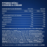 IronMaxx Fitness Müsli - Cookies & Cream, 2 kg påse | Proteinrik vegansk müsli med krispigt innehåll | Låg i socker och hög i fiber