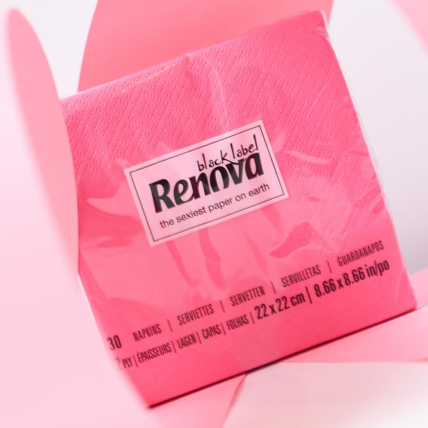 Renova cocktailservetter, fuchsia, 30 servetter
