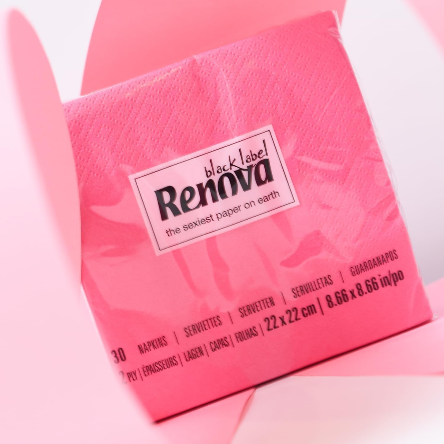 Renova cocktailservetter, fuchsia, 30 servetter