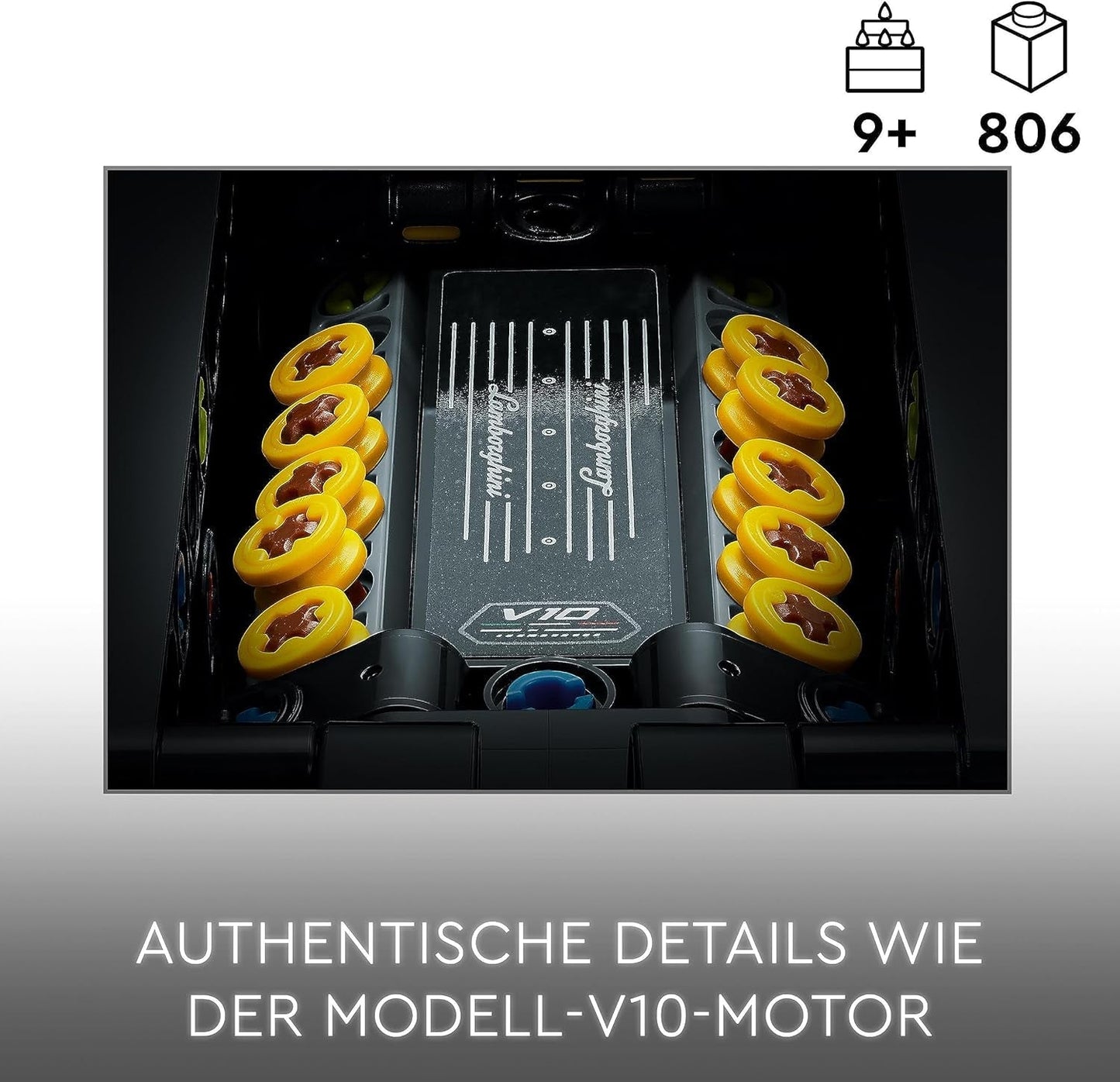 LEGO 42161 Technic Lamborghini Huracán Tecnica Leksaksbilmodellsats Racingbilsbyggsats för barn Pojkar Flickor Motorsportfans Collection Presentbyggset Besuche den LEGO-Store