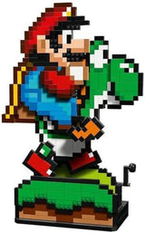 LEGO Super Mario World: Mario & Yoshi Nintendo Samlarset, Pixelfigurer, Modellbygge & Display, Heminredning & Samlarföremål, Modellkit & Present för vuxna fans 71438 Byggset Besuche den LEGO-Store
