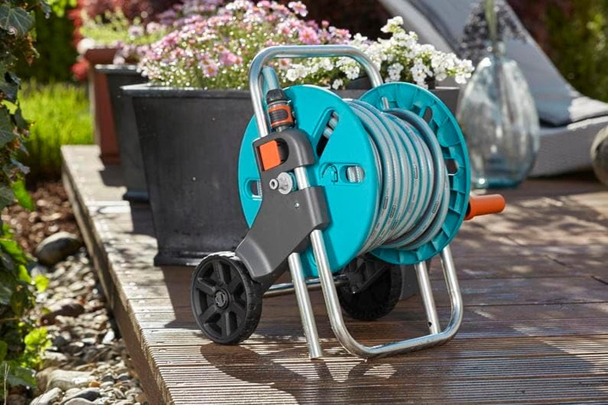 GARDENA CleverRoll S slangvagn, slangupprullare, kompakt förvaring (18500-20)