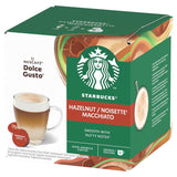 STARBUCKS Hazelnut Macchiato av Nescafé Dolce Gusto, Dunkle Röstung, Kaffeekapseln 6 x 12 (72 Kapseln)