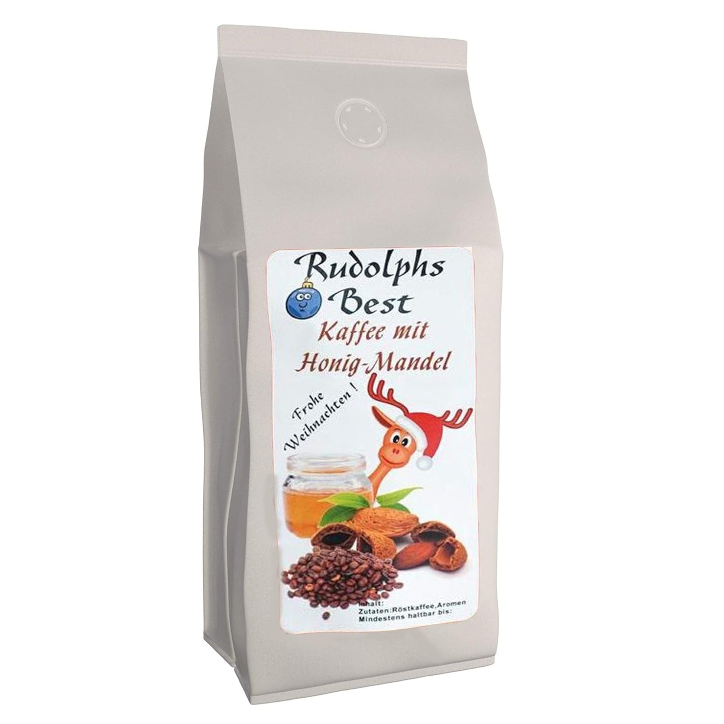 Rudolphs bästa kaffe med honungs- och mandelsmak, 500 hela bönor