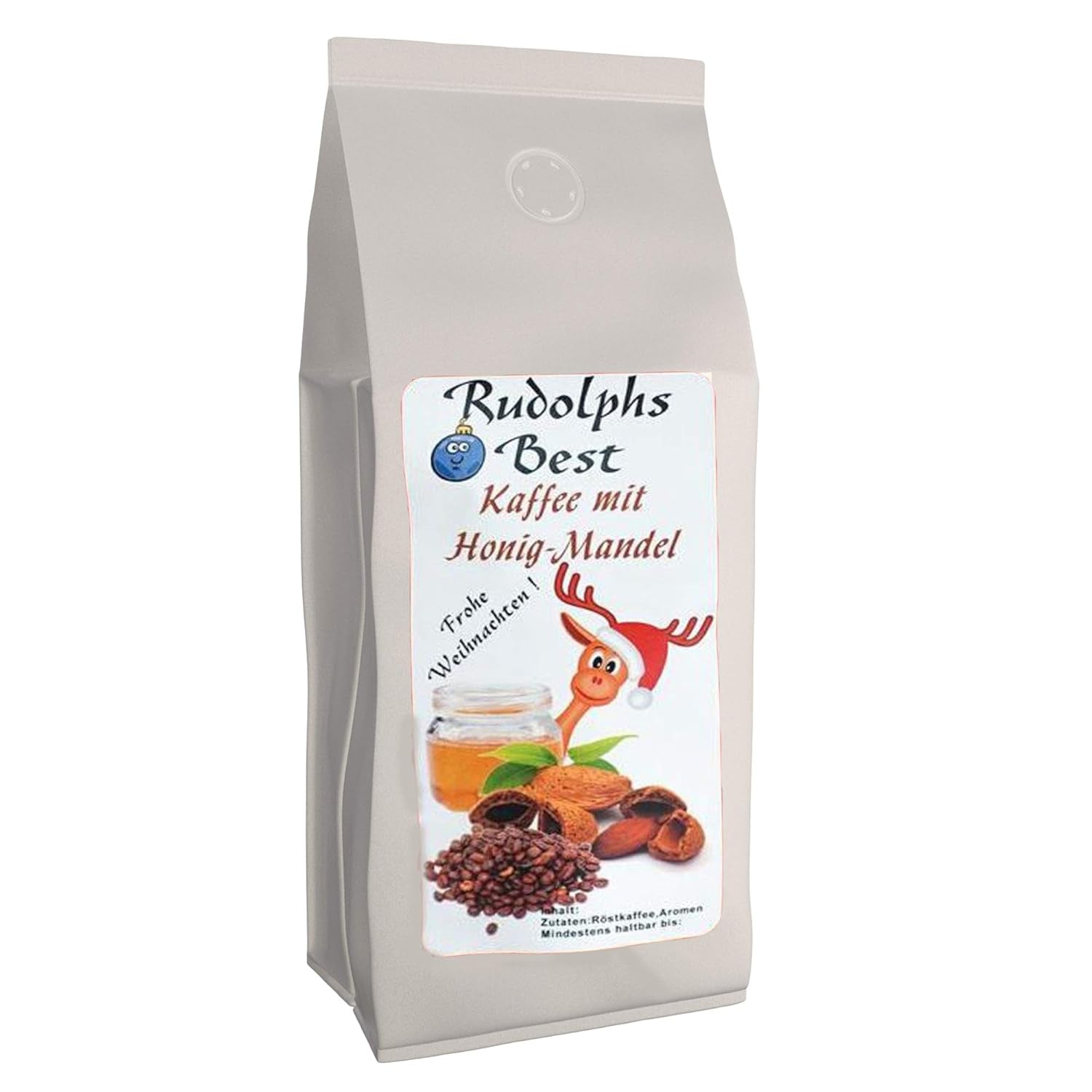 Aromatiskt kaffe "Rudolph's Best" Honung-Mandel 1000 hela bönor