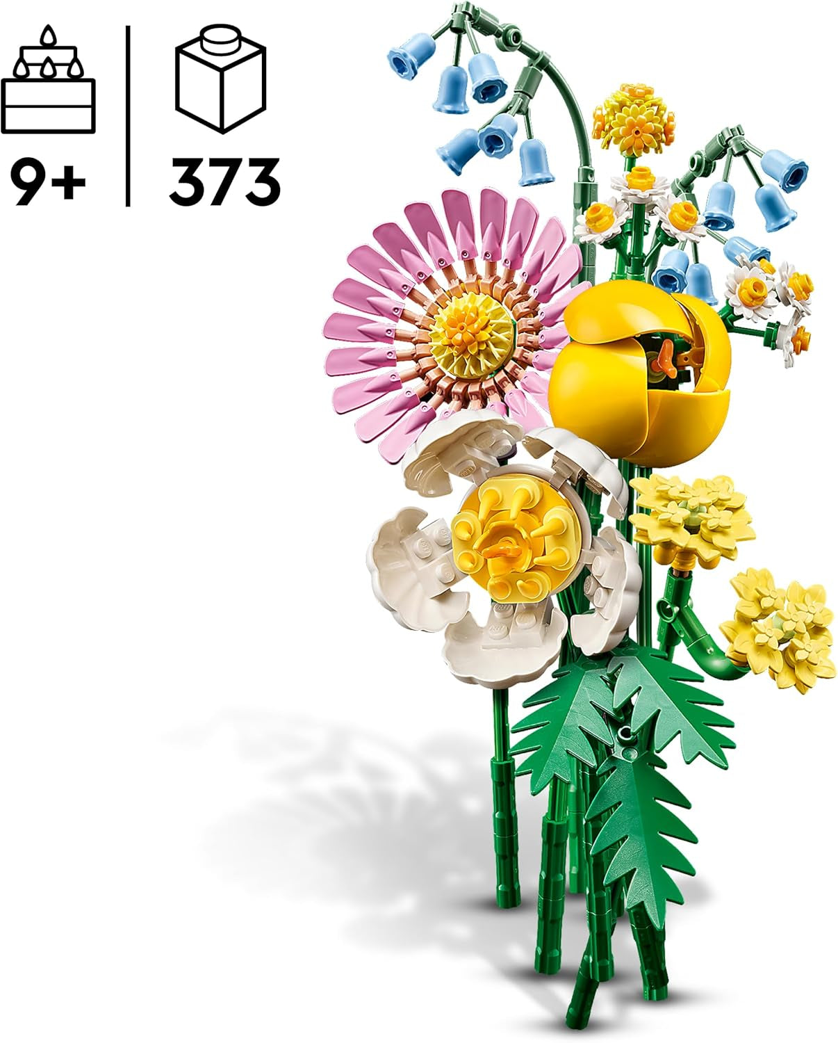 LEGO Botanicals Liten sommarbukett - Byggsats med konstgjorda blommor - Inkl. blåklockor, smörblommor, tulpaner - Presentidé för kvinnor, mammor och män - 10347 Byggset Besuche den LEGO-Store
