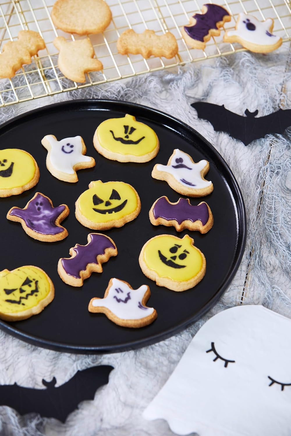 HEITMANN KREATIV färgglada Halloween-kaka och dryckespåfyllningsset