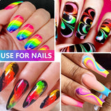 Neon Fosfor Pigment Pulver Für Nägel Lidschatten - 12 Färger Neon Nagel Glitzer Augenpulver Maniküre Halloween Neon Smink Dekoration Nail Art Staub Pigment