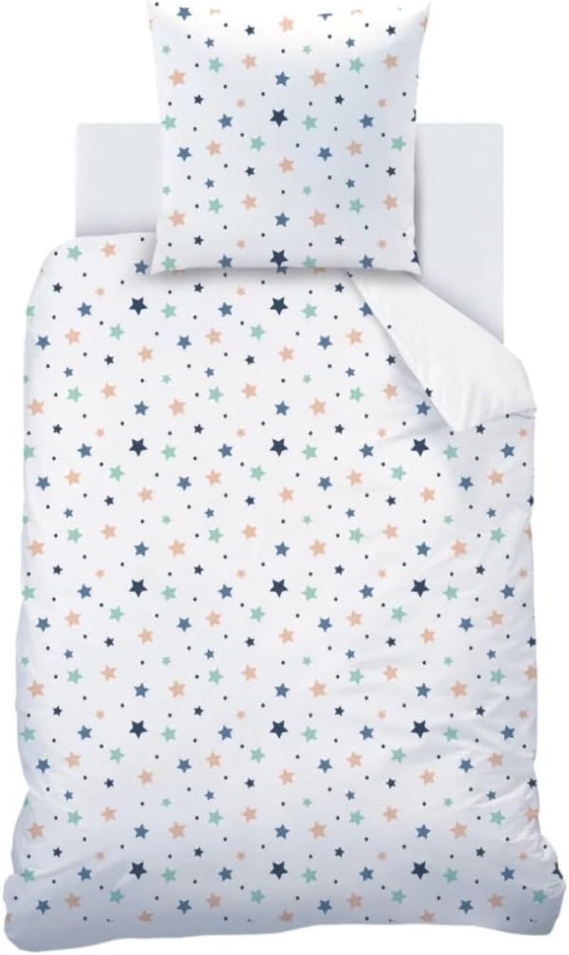 Sängset för barn, vändbart, Stars Sängkläder - barn Naty Shop