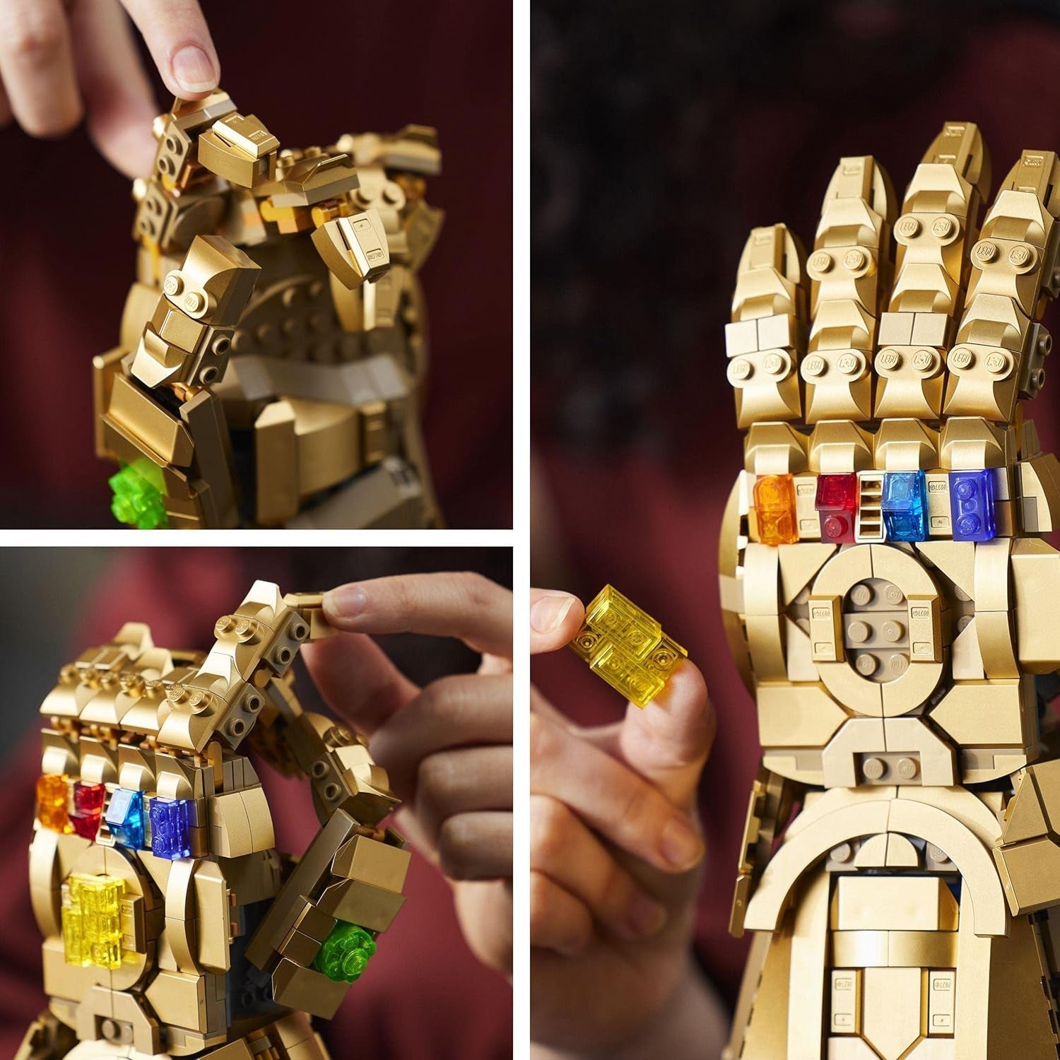LEGO 76191 Marvel Super Heroes Infinity Glove Avengers Thanos Glove Model Building Set för vuxna Fan objekt Present för män Kvinnor Henne Honom Byggset Besuche den LEGO-Store