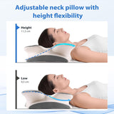 MULISOFT Memory Foam Kudde, Bekväm Huvudkudde, Nackstödskudde, Ergonomisk Side Sleeper Kudde (Grå) Cervikala Ortopediska Kuddar Naty Shop