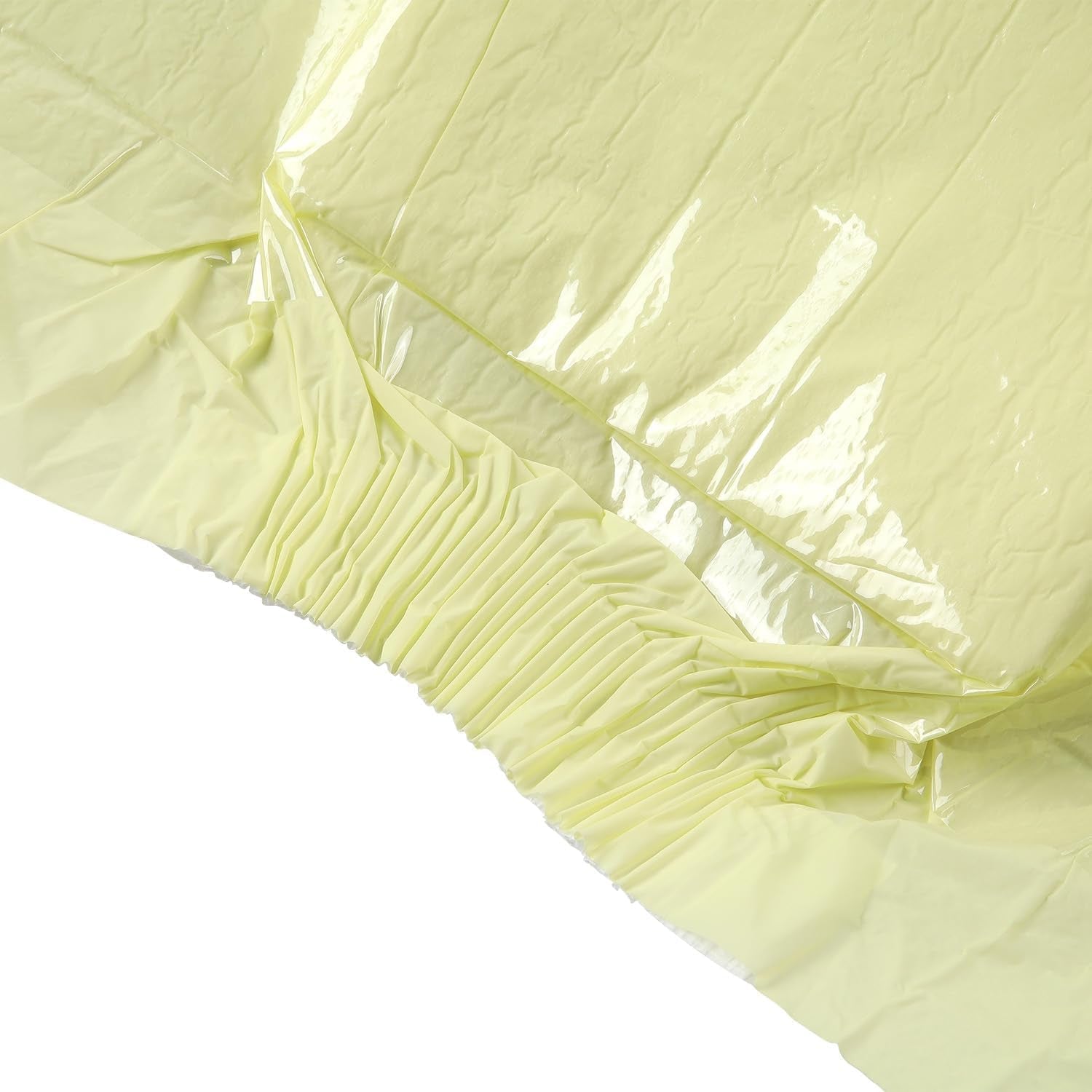 CutiePlusU vuxenblöjor, 10-pack inkontinenstrosor för engångsbruk med öglor för kvinnor och män, maximal absorptionsförmåga över natten - gul (medelstorlek 71-96 cm)