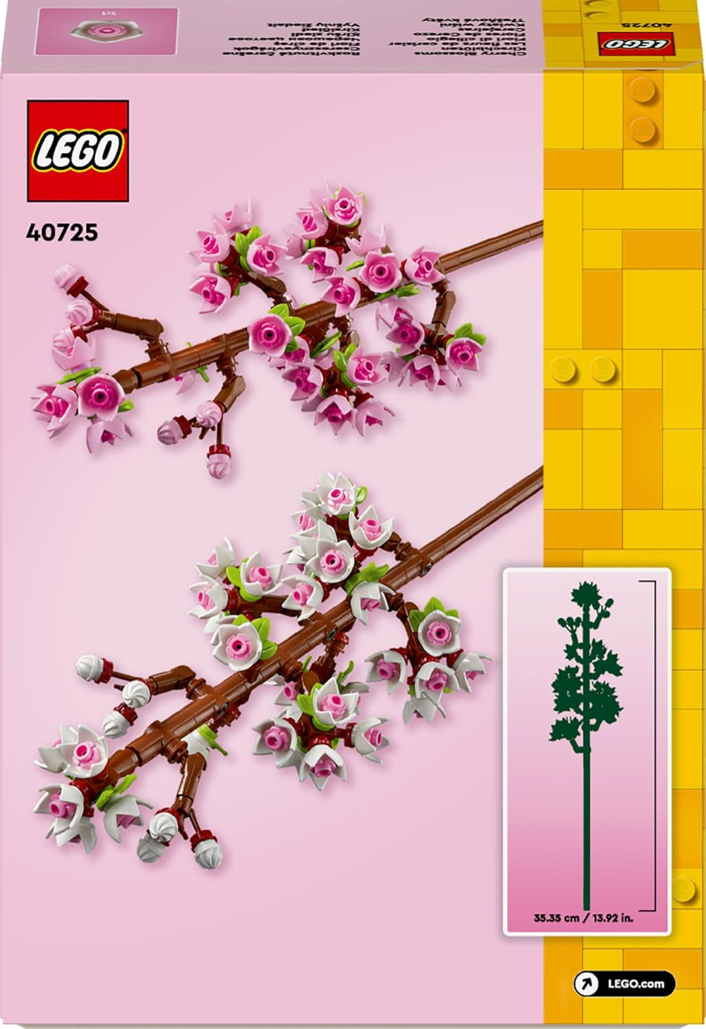 LEGO Botanicals Cherry Blossoms - Konstgjorda blommor att bygga - Skrivbordsdekorationer för barn - Blombukett för visning - Present för kvinnor och män från 8 år - Botany Collection 40725 Byggset Besuche den LEGO-Store