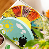 Cupper ekologiskt tepresentset, 6 sortiment av ört- och fruktteer för hela dagen, teservis, presentförpackning, utvald ekologisk tesamling (1 ask, 78 tepåsar)