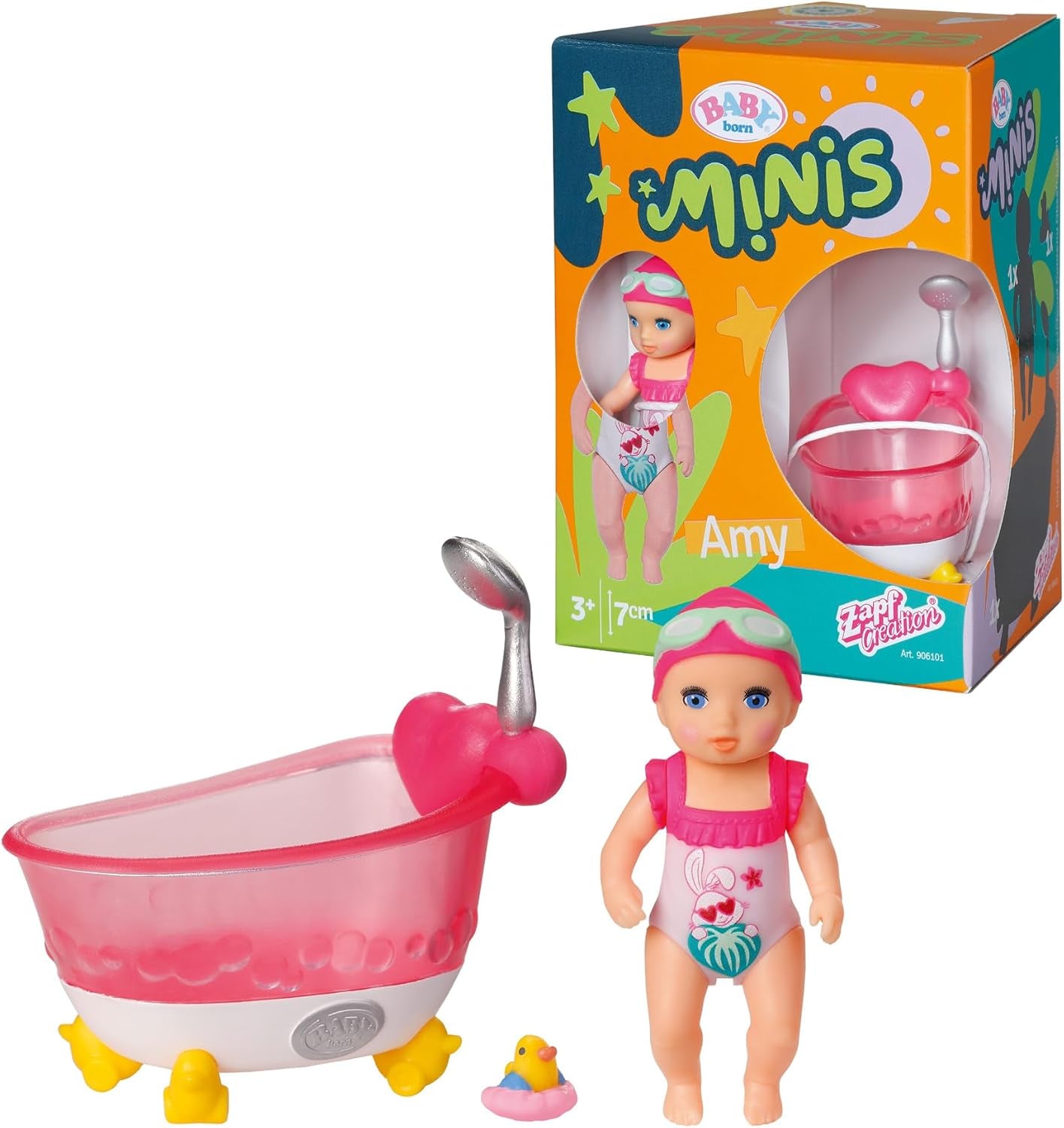 BABY born Minis lekset med Minis docka Amy and Duck, 906101 Zapf Creation