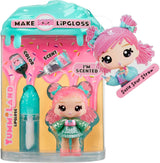 Yummiland Lip Gloss Doll - Susie Sour Straw - Inkluderar DIY Lip Gloss Kit, lämplig för åldrar 4+, Serie 2