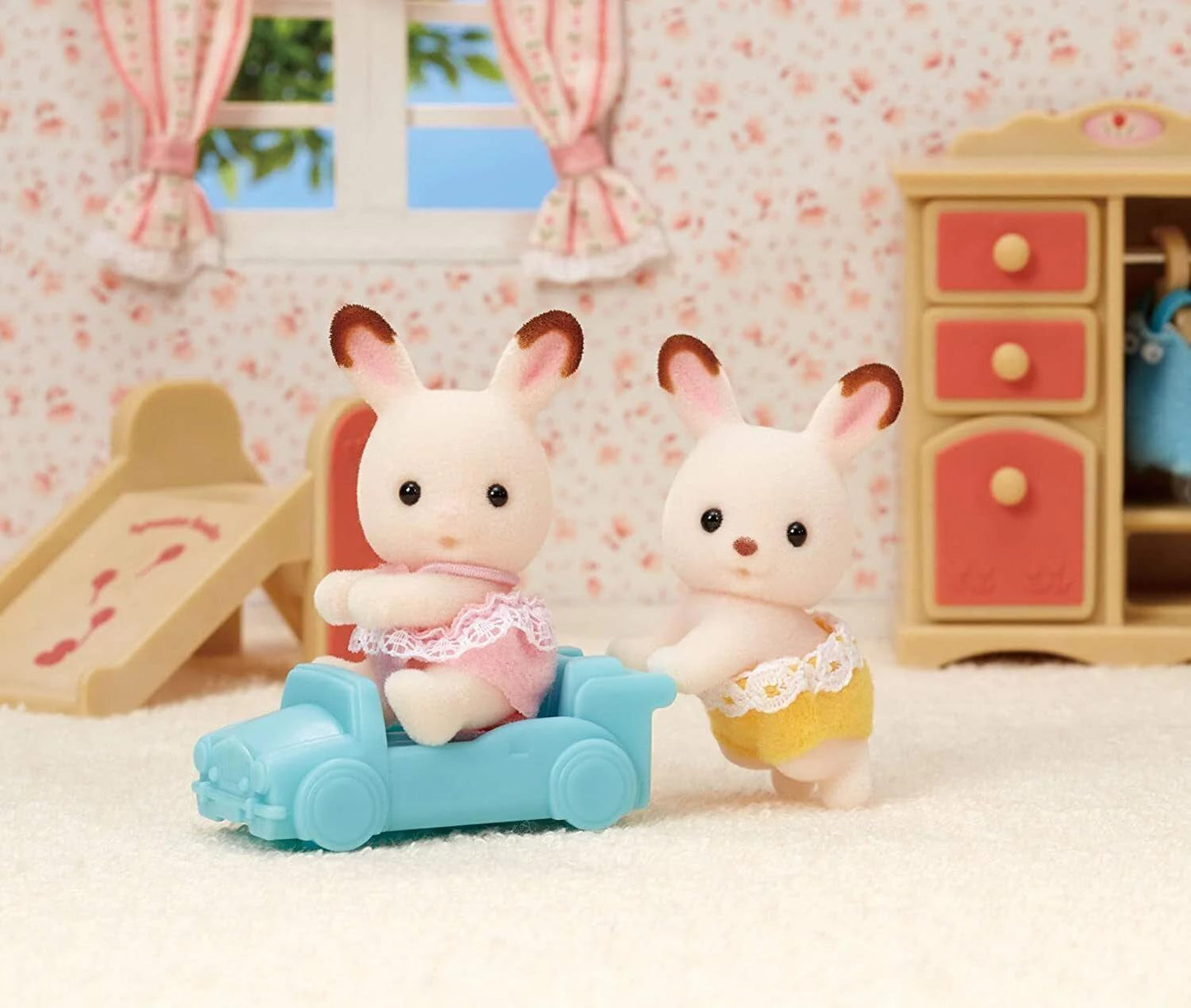 Sylvanian Families L5420 Chocolate Rabbit Twins - Naty Shop Dolls Dockhusfigurer