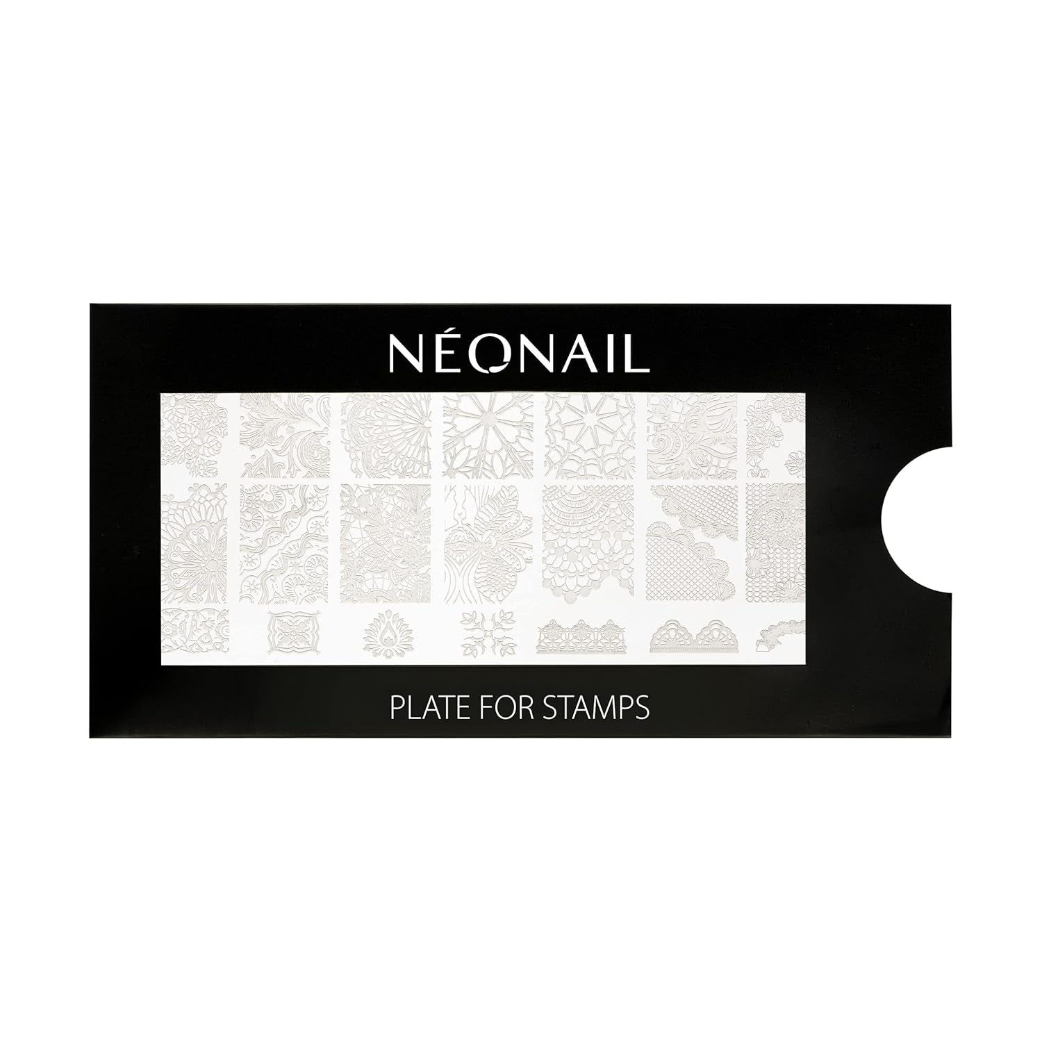 NÉONAIL Nagel Stempel Mit Schaber - Nägel Selber Machen - Nail Art Stämpel - Nageldesign Für Nagel Schablone - French Nails Stempel - Silikon Nagelstempel