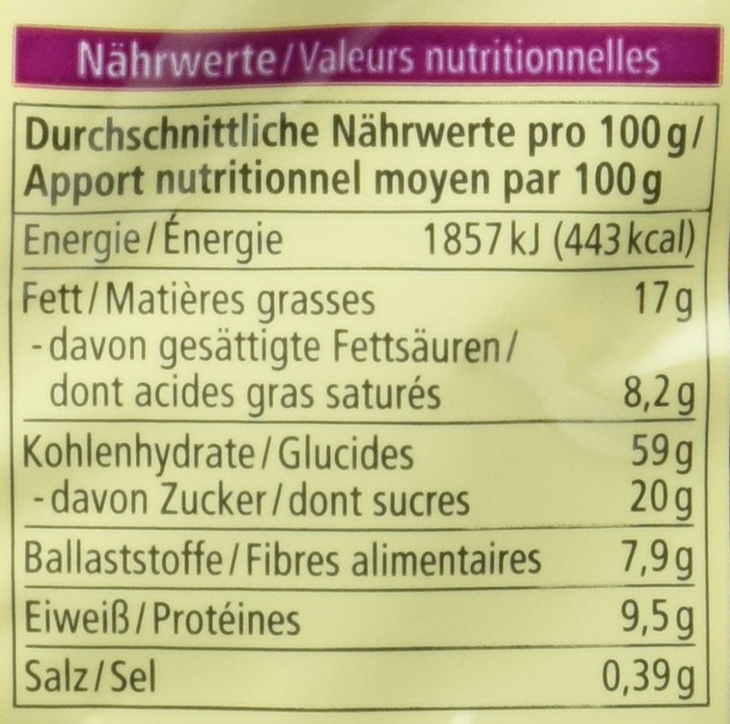 Krispiga havrekakor med ekologisk choklad, 375g
