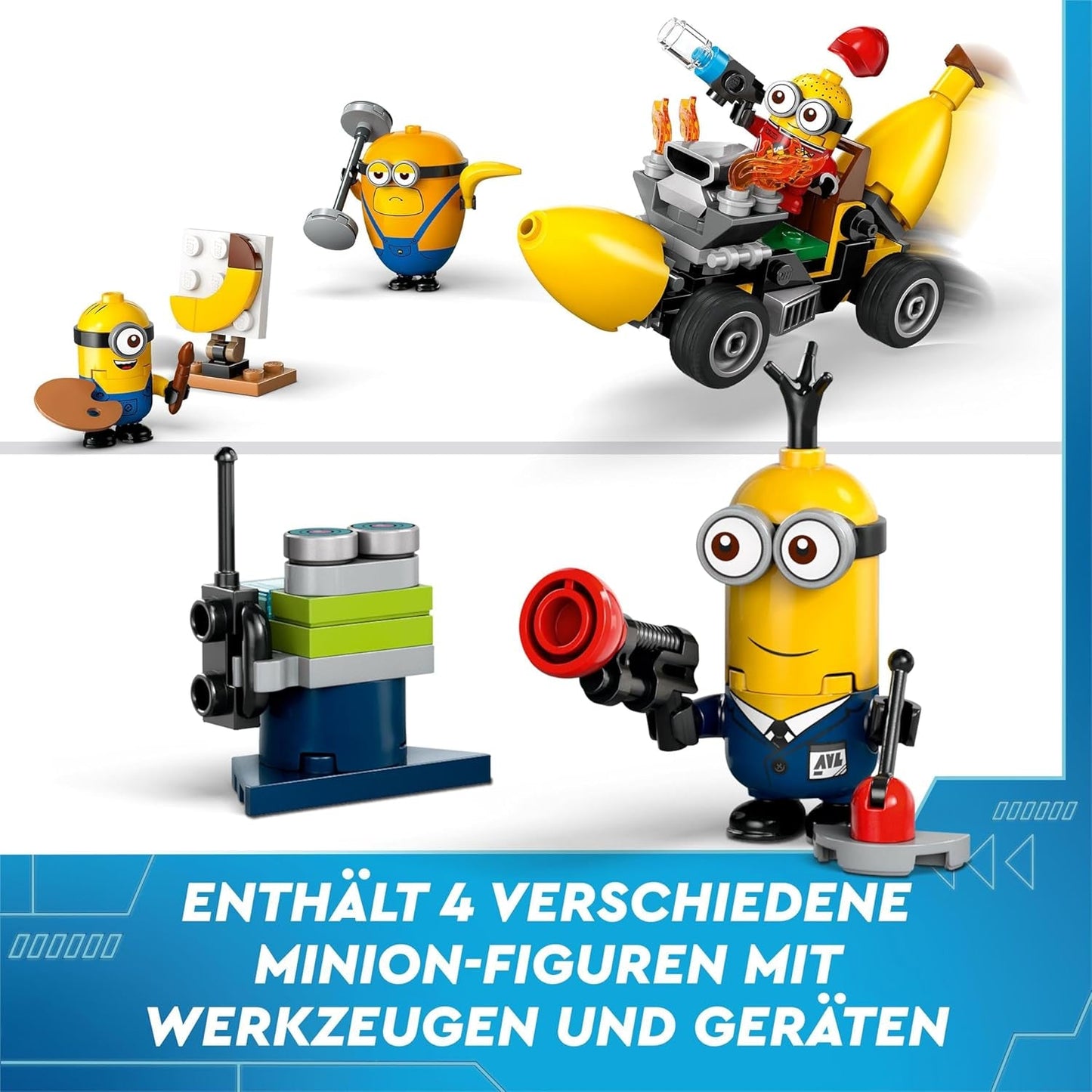 LEGO I - Simply Incorrigible 4 Minions and the Banana Machine Playset for I - Simply Incorrigible 4 barnleksaksminions Kreativ present för pojkar och flickor 6 år 75580 Byggset Beuche den LEGO-Store