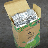 Delicatino - Naturligt grönt PURE LEAF 500G, ekologisk yerba mate stamfri, färsk och rökfri, ekologiskt odlad, vakuumförpackad för maximal fräschör