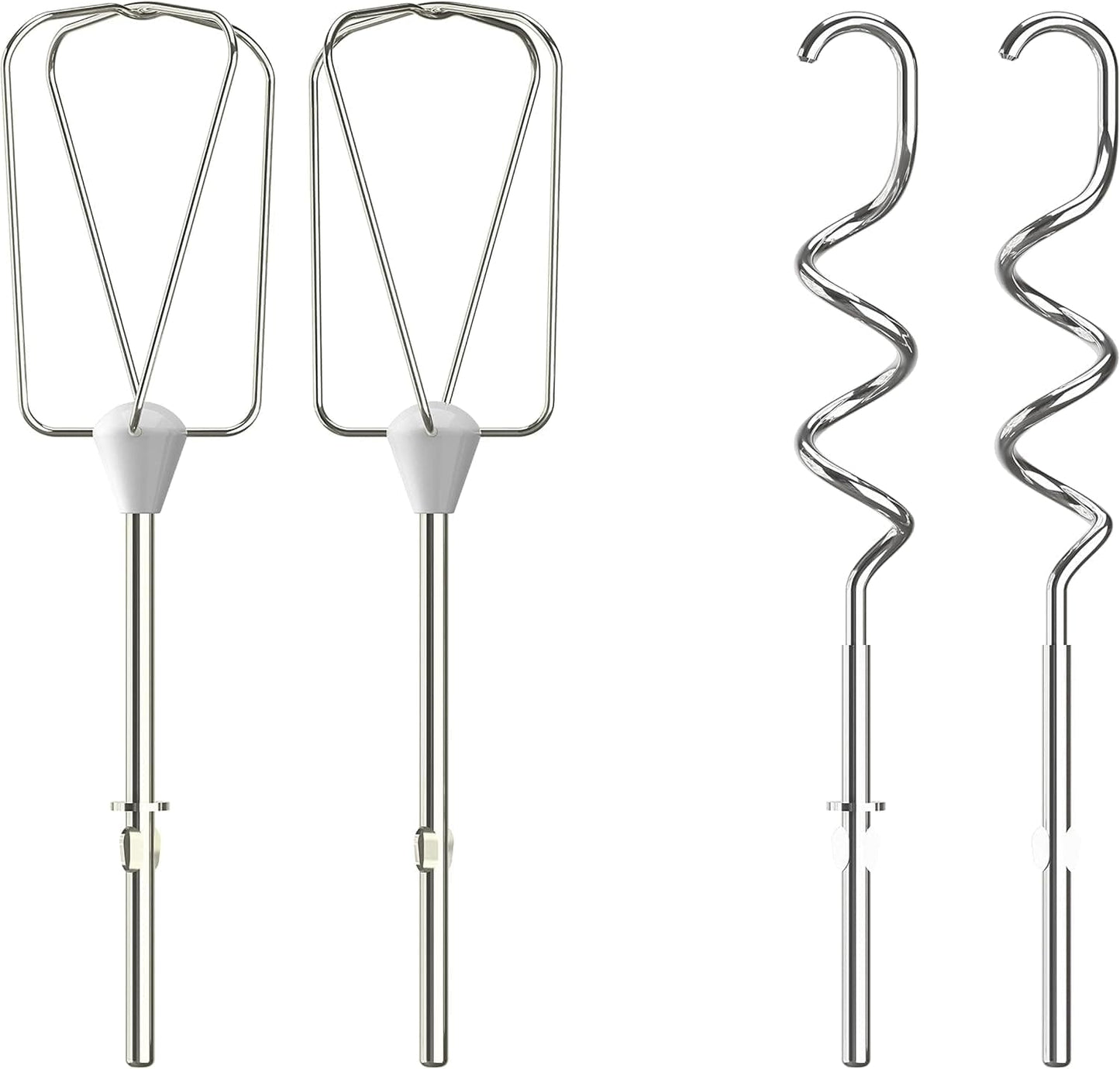 Krups GN4001 3 Mix 4000 Handmixer | 450 watt | Robust design | Variabel hastighetsregulator | Turbo-Und Auswurf-Funktion | Inkl. 2 Rührbesen Und 2 Knethaken | Weiß/Grau Kitchen Naty Shop