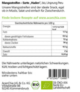 Mango remsor - sort "Haden" - torkad - ekologisk - raw food kvalitet - 400 g Dehydrerade produkter Naty Shop