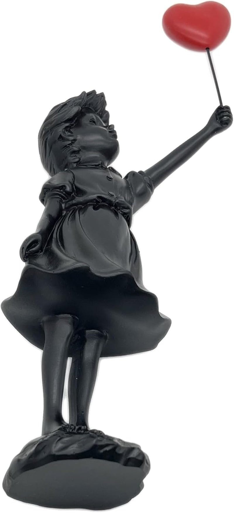 Söt ballongflicka Hartsskulptur Heminredning Staty Banksy Rött hjärta Girl Ballongfigur Modern konst Skulptur för bordshylla Dekor Statyer & skulpturer Naty Shop