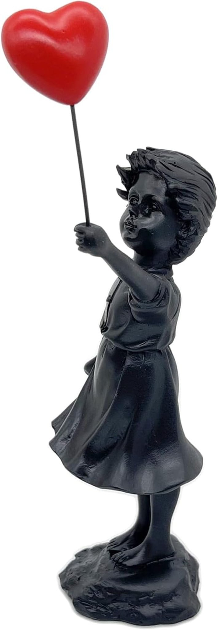 Söt ballongflicka Hartsskulptur Heminredning Staty Banksy Rött hjärta Girl Ballongfigur Modern konst Skulptur för bordshylla Dekor Statyer & skulpturer Naty Shop