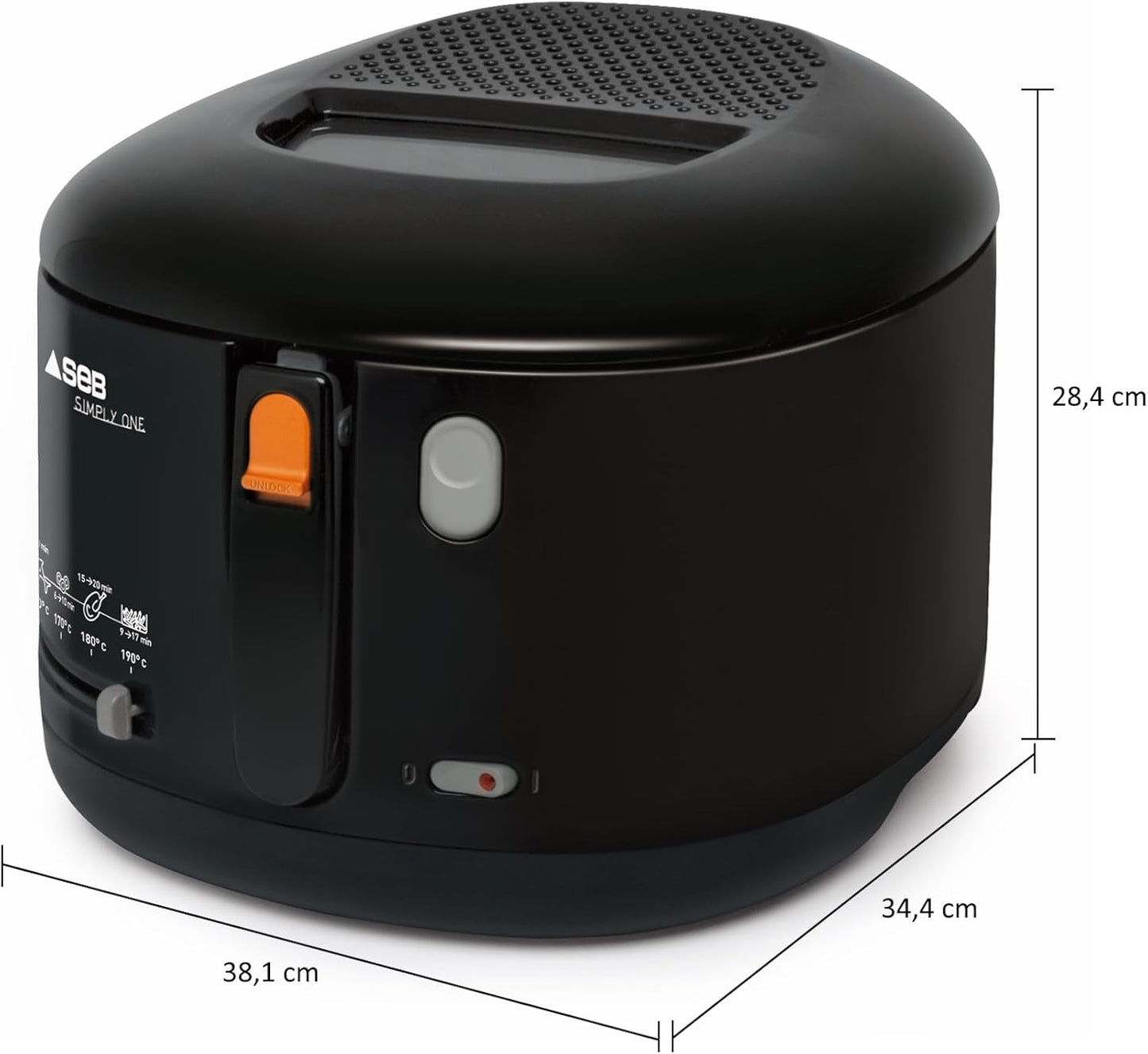 Tefal Simply One Electric Fryer, XL kapacitet för pommes frites upp till 1,2 kg, exklusivt väggkylsystem Vitvaror Naty Shop
