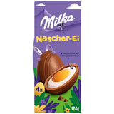 Milka Sweet Egg – påskchoklad fylld med vaniljkräm, stekt ägg-look – 124g