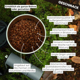 EXHALE Bio GANZE BOHNEN – Dunkel Gerösteter Kaffee – 450g Packung – Mykotoxinfrei & Geeignet für Bulletproof Coffee – Single Origin och 100% Arabica Bohnen