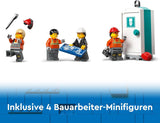 LEGO City Mobil byggkran Byggleksak för pojkar och flickor Kreativa barn Present Lång förlängbar arm 4 Minifigurer för byggnadsarbetare för rollspel 60409 Byggset Besuche den LEGO-Store